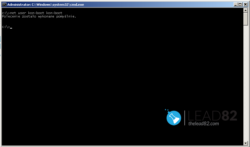 use windows 7 command line to reset password 